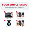 image:imageDash MultiMaker Mini System Removable Plate Set  Ceramic Nonstick Replacement Plates for FunShaped Waffle Breakfast  Waffle Maker Not Included  4Inch  TwoPack  PeanutsGrill  Grill