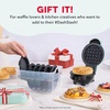 image:imageDash MultiMaker Mini System Removable Plate Set  Ceramic Nonstick Replacement Plates for FunShaped Waffle Breakfast  Waffle Maker Not Included  4Inch  TwoPack  PeanutsFlamingo  Sun