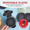 image:imageDash MultiMaker Mini System Removable Plate Set  Ceramic Nonstick Replacement Plates for FunShaped Waffle Breakfast  Waffle Maker Not Included  4Inch  TwoPack  PeanutsGingerbread  Snowflake