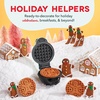 image:imageDash MultiMaker Mini System Removable Plate Set  Ceramic Nonstick Replacement Plates for FunShaped Waffle Breakfast  Waffle Maker Not Included  4Inch  TwoPack  PeanutsGingerbread  Snowflake