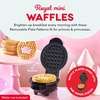 image:imageDash MultiMaker Mini System Removable Plate Set  Ceramic Nonstick Replacement Plates for FunShaped Waffle Breakfast  Waffle Maker Not Included  4Inch  TwoPack  PeanutsCrown  Rainbow