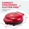 image:imageDash Round Express Electric  Pancake Maker amp Eggs Griddle System  Healthy Breakfast Maker  Quick HeatUp amp Easy Cleanup  nonstick surface  AquaRed