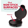 image:imageDash Round Express Electric  Pancake Maker amp Eggs Griddle System  Healthy Breakfast Maker  Quick HeatUp amp Easy Cleanup  nonstick surface  AquaRed