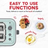 image:imageDash SmartStore 2Slice Toaster  FiveBrowning Levels ExtraWide Slots amp Compact Size  Included Storage Lid  1Touch Bagel amp 15Second Functions  AquaAqua