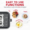 image:imageDash SmartStore 2Slice Toaster  FiveBrowning Levels ExtraWide Slots amp Compact Size  Included Storage Lid  1Touch Bagel amp 15Second Functions  AquaBlack