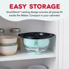 image:imageDash SmartStore Stirring Popcorn Maker  Electric Popcorn Machine with ButterMelting Tray amp Clear Serving Bowl  Features Stirring Bar  24 Cups WhiteAqua