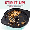 image:imageDash SmartStore Stirring Popcorn Maker  Electric Popcorn Machine with ButterMelting Tray amp Clear Serving Bowl  Features Stirring Bar  24 Cups WhiteAqua