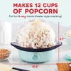 image:imageDash SmartStore Stirring Popcorn Maker  Electric Popcorn Machine with ButterMelting Tray amp Clear Serving Bowl  Features Stirring Bar  24 Cups WhiteAqua