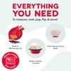 image:imageDash SmartStore Stirring Popcorn Maker  Electric Popcorn Machine with ButterMelting Tray amp Clear Serving Bowl  Features Stirring Bar  24 Cups WhiteRed
