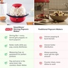 image:imageDash SmartStore Stirring Popcorn Maker  Electric Popcorn Machine with ButterMelting Tray amp Clear Serving Bowl  Features Stirring Bar  24 Cups WhiteRed