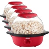 image:imageDash SmartStore Stirring Popcorn Maker  Electric Popcorn Machine with ButterMelting Tray amp Clear Serving Bowl  Features Stirring Bar  24 Cups WhiteRed