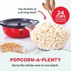 image:imageDash SmartStore Stirring Popcorn Maker  Electric Popcorn Machine with ButterMelting Tray amp Clear Serving Bowl  Features Stirring Bar  24 Cups WhiteRed