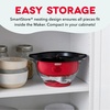 image:imageDash SmartStore Stirring Popcorn Maker  Electric Popcorn Machine with ButterMelting Tray amp Clear Serving Bowl  Features Stirring Bar  24 Cups WhiteRed