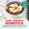 image:imageDash Stacks Stacking Cookware Set with Electric Burner  Features CleanCoating Ceramic Nonstick Coating  Versatile Nestable Pieces  Convenient Storage  Cream 8PieceCream