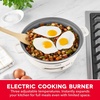 image:imageDash Stacks Stacking Cookware Set with Electric Burner  Features CleanCoating Ceramic Nonstick Coating  Versatile Nestable Pieces  Convenient Storage  Cream 8PieceCream