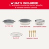 image:imageDash Stacks Stacking Cookware Set with Electric Burner  Features CleanCoating Ceramic Nonstick Coating  Versatile Nestable Pieces  Convenient Storage  Cream 8PieceCream