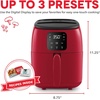 image:imageDash TastiCrisp Digital Air Fryer  26 Quart Small Compact Mini Air Fryer for French Fries Nuggets amp More 12 People Auto Shut Off Adjustable Temp Dishwasher Safe Parts  AquaRed