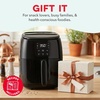 image:imageDash TastiCrisp Digital Air Fryer  26 Quart Small Compact Mini Air Fryer for French Fries Nuggets amp More 12 People Auto Shut Off Adjustable Temp Dishwasher Safe Parts  AquaBlack