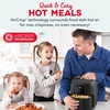 image:imageDash TastiCrisp Digital Air Fryer  26 Quart Small Compact Mini Air Fryer for French Fries Nuggets amp More 12 People Auto Shut Off Adjustable Temp Dishwasher Safe Parts  AquaBlack