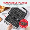 image:imageDash Waffle 2Plate Pack for MultiMaker Flex Press Grill System  Removable Nonstick Plates for Thick Fluffy Waffles