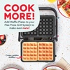 image:imageDash Waffle 2Plate Pack for MultiMaker Flex Press Grill System  Removable Nonstick Plates for Thick Fluffy Waffles