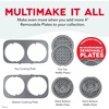 image:imageDisney  Dash MultiMaker Double Mini Maker System  Convenient Electric Waffle Maker  Features Interchangeable DishwasherSafe Plates  Quick Cleanup amp Simple Setup  Lilo amp Stitch Design