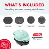 image:imagePeanuts x Dash MultiMaker Mini Maker System 4 Plates Wreath Snoopy House WoodstockAQUA 6 PLATES  STORAGE CASE