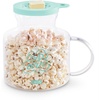 image:imageDash Microwave Popcorn Popper  Convenient Popcorn Maker with ButterMelting Silicone Lid  Easy to Use amp Quick Cleanup  Aqua