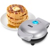 image:imageDash Mini Waffle Maker Compact Electric Iron for Creative Homemade Treats  Nonstick Surface  EasytoClean  Perfect for Kids amp Families  AquaSilver