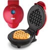 image:imageDash Mini Waffle Maker Mini Machine for Creative Homemade Treats  Nonstick Iron with Unique Print Design  Stylish Waffle Machine  Red HeartRed Heart