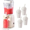 image:imageDash Slushy amp Frozen Drink Maker  Slushy Machine for Home 32 Oz Countertop Frozen Drink Machine amp Slushie Maker with DripFree Dispensing  EasyClean Includes 4 Cups Straws amp Recipe Guide