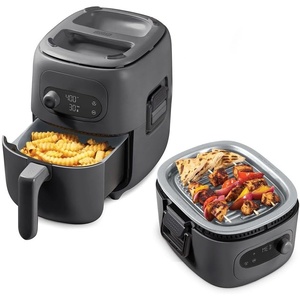 image:imageDASH Flip amp Fry 2in1 Grill  Air Fryer 3 QTForged Iron