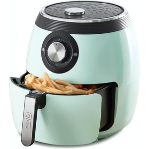 image:imageDash Deluxe Air Fryer  Adjustable Temperature Control amp Auto ShutOff Feature  AirCrisp Technology  Spacious Nonstick Basket  1700 Watt  6 Quarts  RedAqua