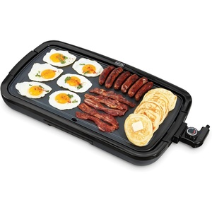 image:imageDash Deluxe Everyday Griddle  Electric Griddle with Removable Plate  Nonstick EasyClean Surface amp AntiSlip Base  Recipe Book Included  BlackCool Gray