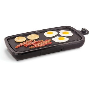 image:imageDash Everyday Nonstick Electric Griddle for Pancakes Burgers Quesadillas Eggs amp other on the go Breakfast Lunch amp Snacks with Drip Tray  Included Recipe Book 20in 1500Watt  BlackBlack
