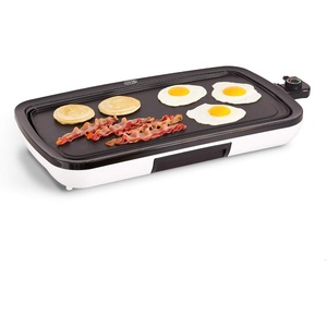 image:imageDash Everyday Nonstick Electric Griddle for Pancakes Burgers Quesadillas Eggs amp other on the go Breakfast Lunch amp Snacks with Drip Tray  Included Recipe Book 20in 1500Watt  BlackWhite