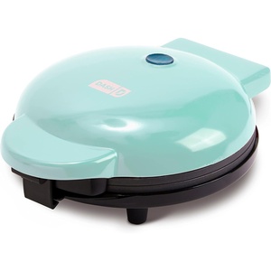 image:imageDash Express Waffle Maker Electric Waffle Maker for Creative Homemade Treats  Dual Nonstick Cooking Surfaces Easy Food Release amp Quick Cleanup  Compact SpaceSaving Design  8 Inches  BlackAqua