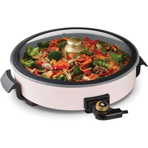 image:imageDash Family Size Skillet  Electric Skillet for MultiPurpose Cooking  Nonstick Cooking Surface  Tempered Glass Lid amp CoolTouch Handles  6Quart Capacity Makes 24 Cups  14 AquaBlush