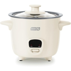 image:imageDash Mini Rice Cooker  Small 2 Cup Rice Maker with Ceramic Nonstick Removable Pot Keep Warm Function Compact and Portable for Dorm Travel Single Serve Cream
