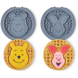 image:imageDash MultiMaker Mini System Removable Plate Set  Ceramic Nonstick Replacement Plates for FunShaped Waffle Breakfast  Waffle Maker Not Included  4Inch  TwoPack  PeanutsWinnie  Piglet