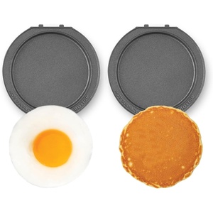 image:imageDash MultiMaker Mini System Removable Plate Set  Ceramic Nonstick Replacement Plates for FunShaped Waffle Breakfast  Waffle Maker Not Included  4Inch  TwoPack  PeanutsGriddle  Griddle