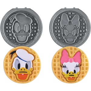 image:imageDash MultiMaker Mini System Removable Plate Set  Ceramic Nonstick Replacement Plates for FunShaped Waffle Breakfast  Waffle Maker Not Included  4Inch  TwoPack  PeanutsDonald and Daisy