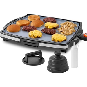 image:imageDash Smash XL Electric Griddle 15x19 Inch Indoor Flat Top Grill with Burger Press amp Melting Dome Ceramic Nonstick for Smash Burgers Pancakes amp Breakfast Quick Sear BlackXL GRIDDLE WITH ACCESSORIES