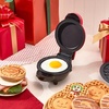 image:imageDASH Multimaker with 7 Removable Plates Waffle Iron amp Griddle  3 Themed Plates  Santa Pumpkin Snowman  Mini Waffle for Halloween and Christmas Holidays  for Kids and Families Red