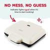 image:imageDASH NoDrip Waffle Maker Waffle Iron 1200W  Waffle Maker Machine For Waffles Hash Browns or Any Breakfast Lunch amp Snacks with Easy Clean NonStick  Mess Free Sides  AquaCream