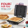 image:imageDASH NoDrip Waffle Maker Waffle Iron 1200W  Waffle Maker Machine For Waffles Hash Browns or Any Breakfast Lunch amp Snacks with Easy Clean NonStick  Mess Free Sides  AquaLavender