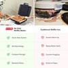 image:imageDASH NoDrip Waffle Maker Waffle Iron 1200W  Waffle Maker Machine For Waffles Hash Browns or Any Breakfast Lunch amp Snacks with Easy Clean NonStick  Mess Free Sides  AquaLavender