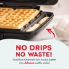 image:imageDASH NoDrip Waffle Maker Waffle Iron 1200W  Waffle Maker Machine For Waffles Hash Browns or Any Breakfast Lunch amp Snacks with Easy Clean NonStick  Mess Free Sides  AquaSilver