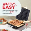 image:imageDASH NoDrip Waffle Maker Waffle Iron 1200W  Waffle Maker Machine For Waffles Hash Browns or Any Breakfast Lunch amp Snacks with Easy Clean NonStick  Mess Free Sides  AquaCream