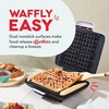image:imageDASH NoDrip Waffle Maker Waffle Iron 1200W  Waffle Maker Machine For Waffles Hash Browns or Any Breakfast Lunch amp Snacks with Easy Clean NonStick  Mess Free Sides  AquaLavender
